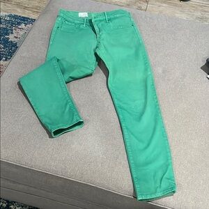 GAP Green Skinny Jeans Vibrant Denim